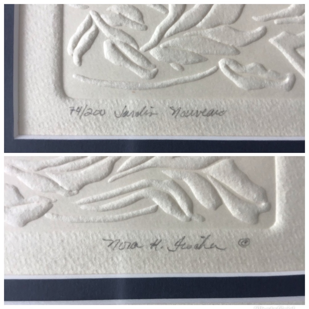 Nora K Fischer Embossed Print 'Jardin Nouveau' - Picture 5 of 8